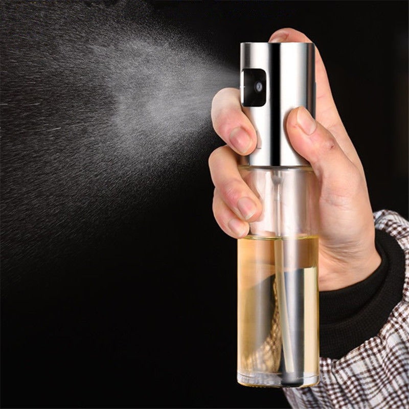 Bình Xịt Dầu Đa Năng VANDO Chất Liệu Thủy Tinh Bọc Inox 304 Cao Cấp Bình 100ml