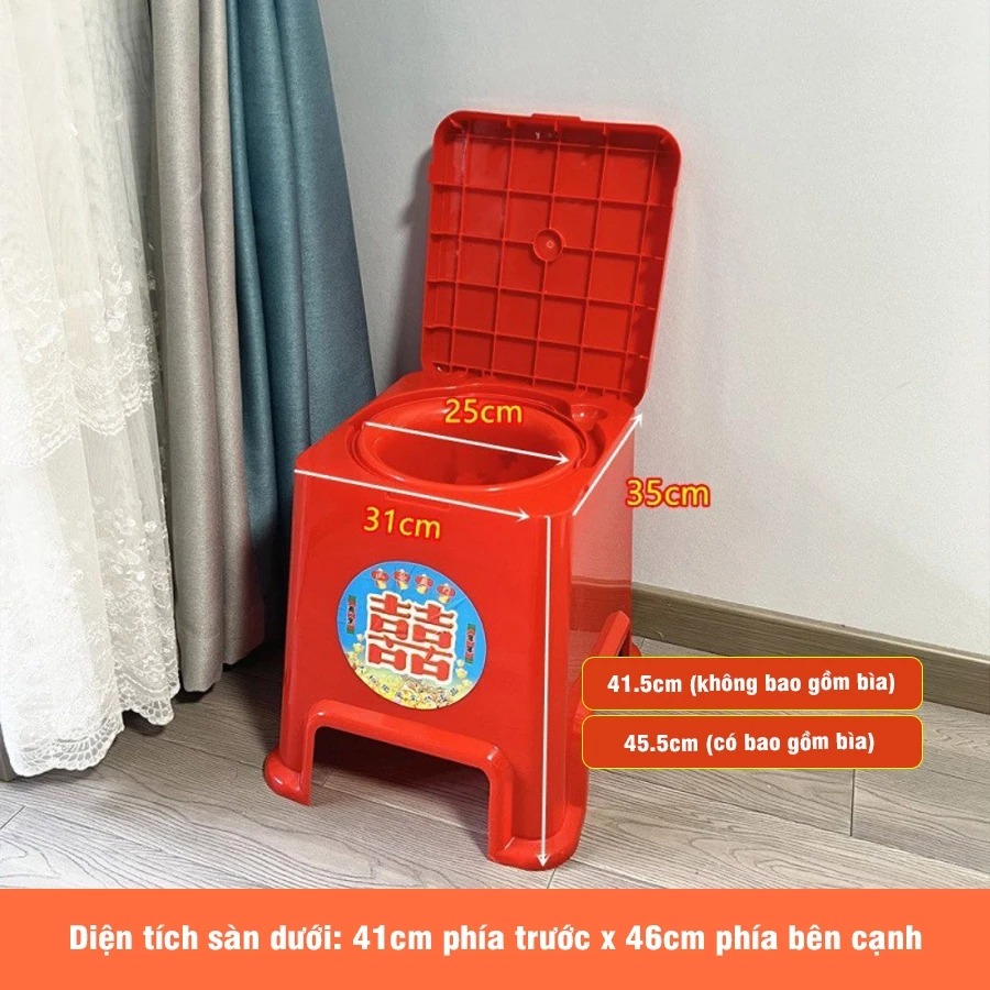 Bồn Cầu Vệ Sinh Di Động Dành Cho Người Già, Bà Bầu, Bệnh Nhân, Trẻ Nhỏ