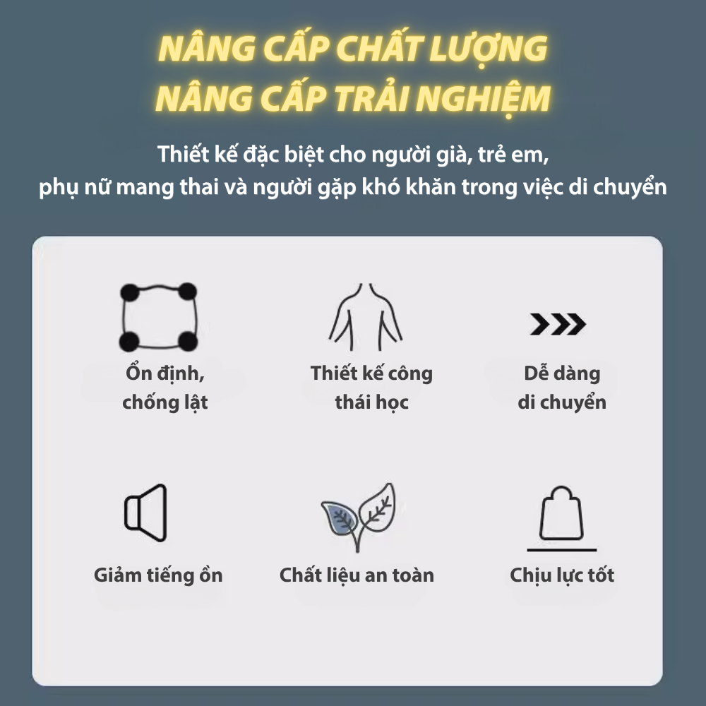 Bồn Cầu Vệ Sinh Di Động Dành Cho Người Già, Bà Bầu, Bệnh Nhân, Trẻ Nhỏ