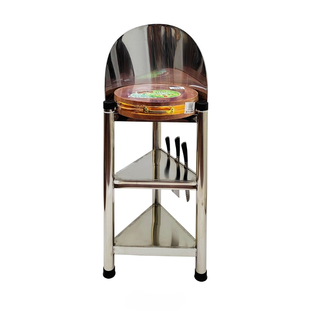 Kệ Thớt Chặt Thái Nhà bếp Inox 304 Vando – Chặt Gà Cá Chắc Tay