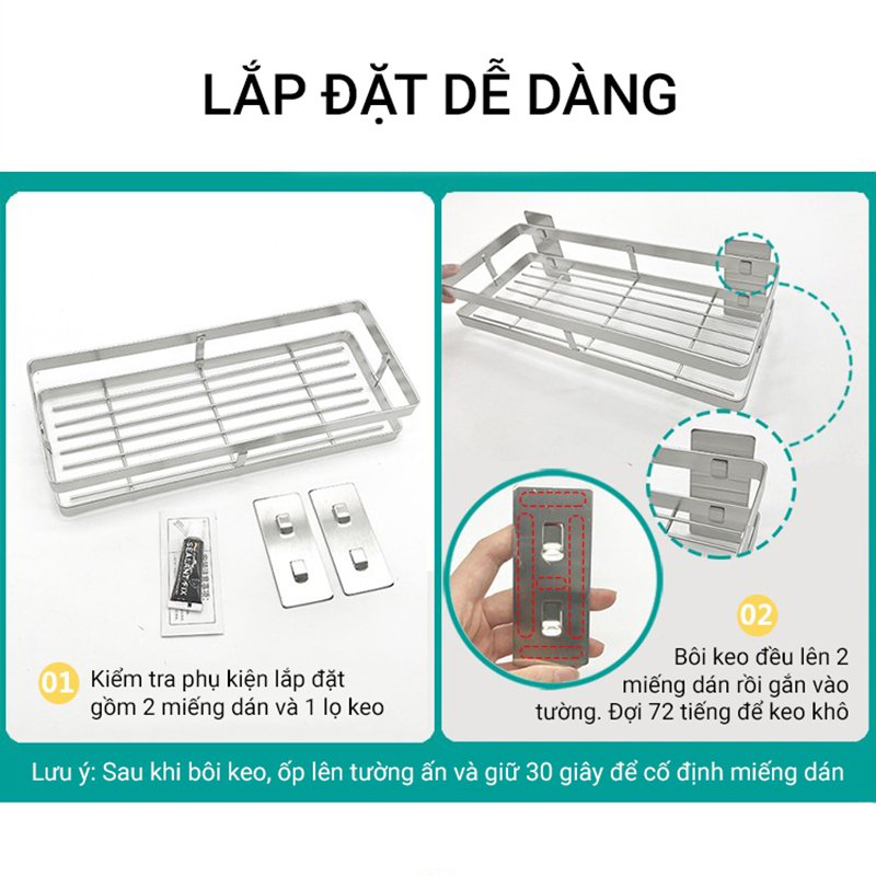 Kệ Gắn Tường VANDO INOX 304 Cao Cấp - 01610