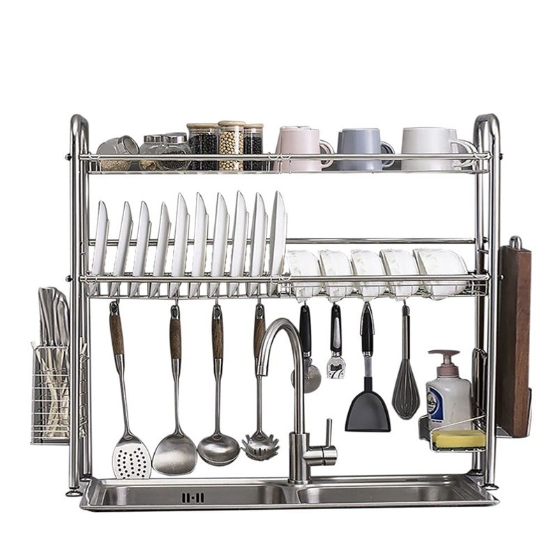 Kệ Chén Bát Inox Thông Minh chính hãng VANDO Cao Cấp Chất Liệu Bền Đẹp Chắc Chắn 6011