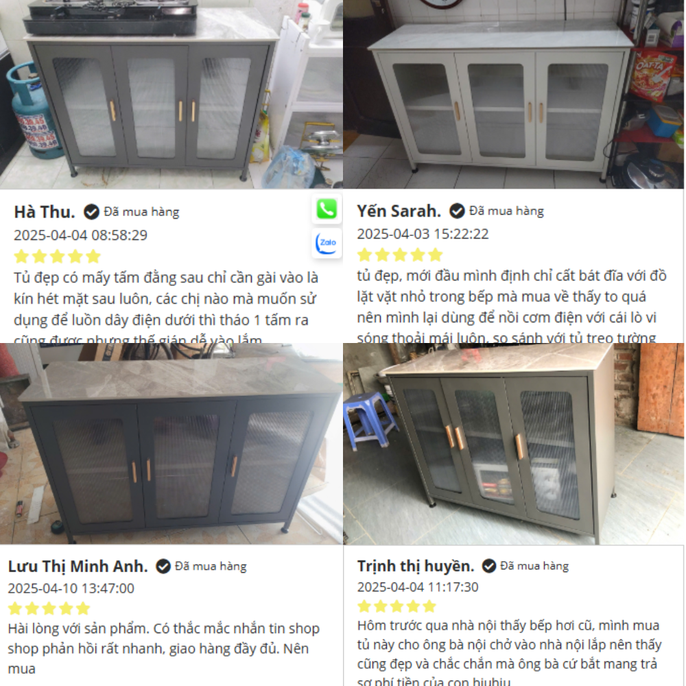 Tủ Bếp Mặt Đá Cao Cấp Vando, 50% Off +  Free Ship