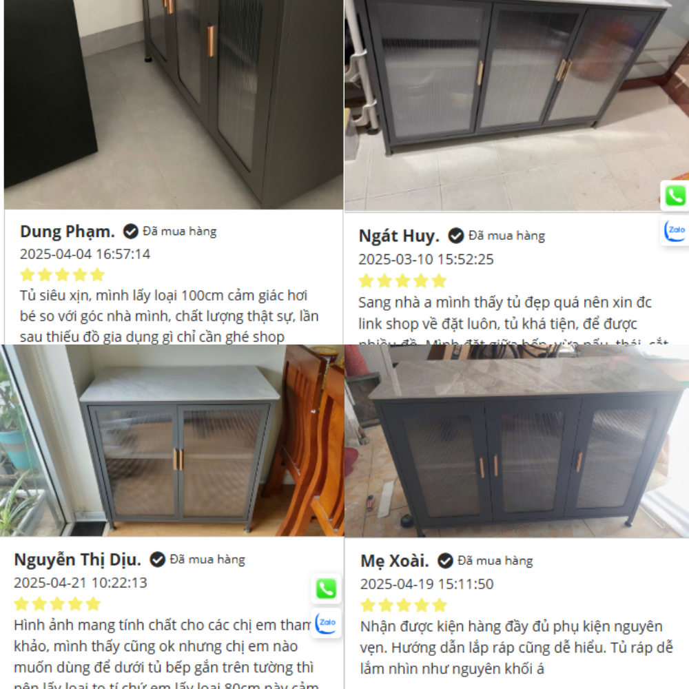 Tủ Bếp Mặt Đá Cao Cấp Vando, 50% Off +  Free Ship