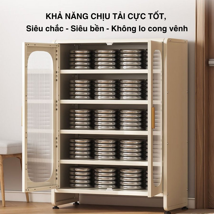 Tủ Giày Thép Carbon Cao Cấp [6 tầng/8 tầng] – Gọn Gàng, Sang Trọng, Bền Trên 10 Năm