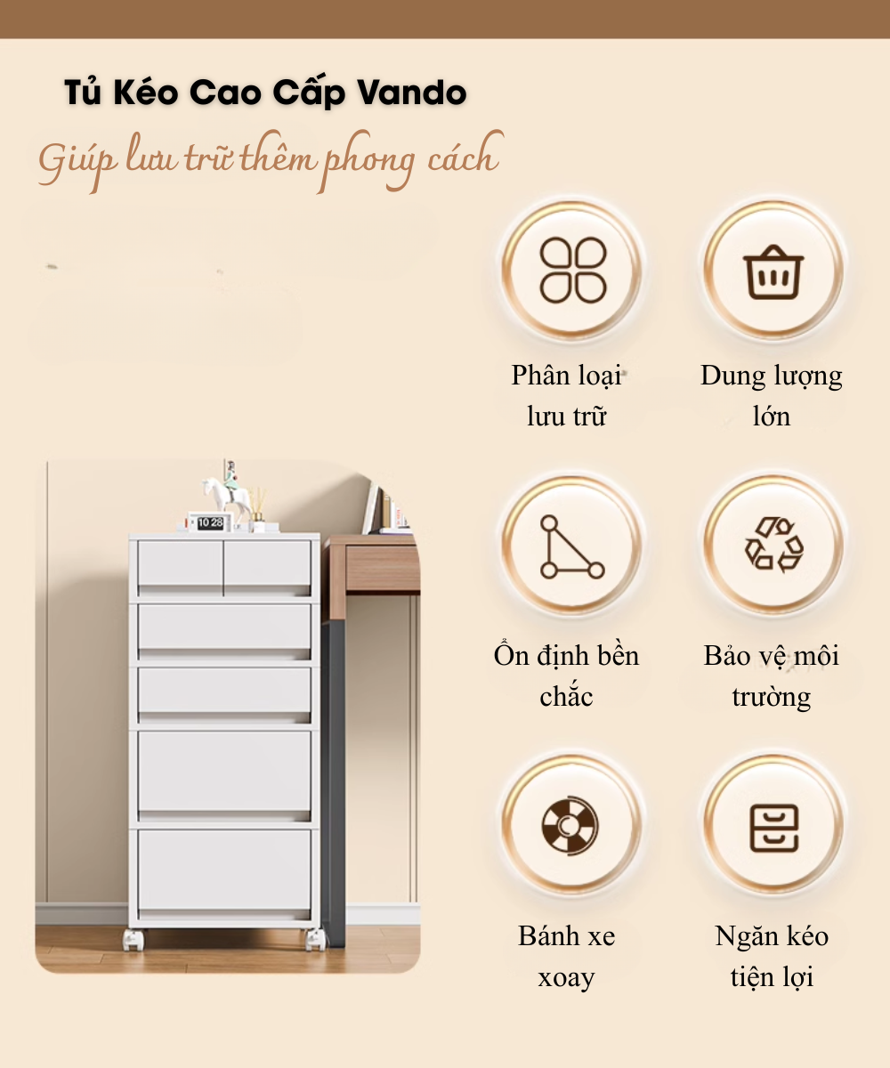 Tủ Ngăn Kéo Đa Năng Nguyên Khối – Gọn Gàng Chuẩn Phong Cách Hiện Đại