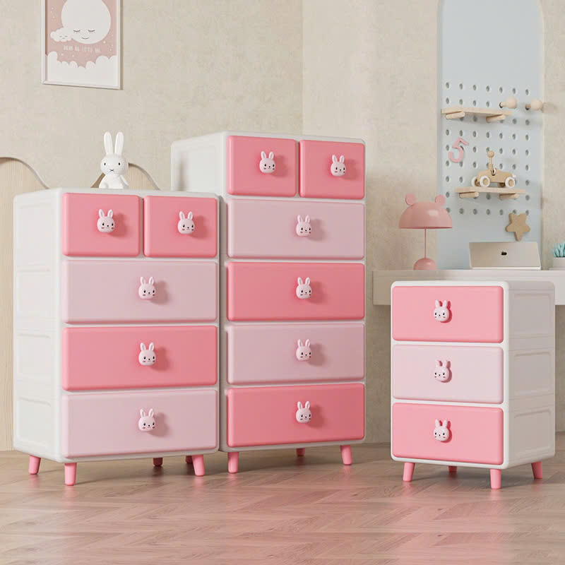 Tủ Nhựa Gấu Thỏ Đáng Yêu Cho Bé VANDO