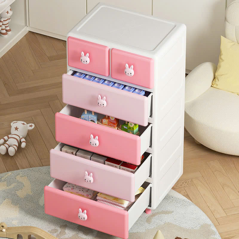 Tủ Nhựa Gấu Thỏ Đáng Yêu Cho Bé VANDO